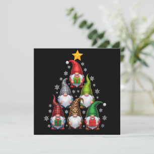 Kabouters Kerstboom Grappige Kerst Vakanties Feestdagenkaart