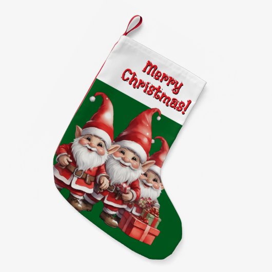 kabouters kerstkous kleine kerstsok (Voorkant (Hangend))