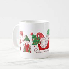 Kabouters Kerstparade slee en cadeaus Koffiemok