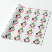 Kabouters met cadeau kerst inpakpapier (Uitgerold)
