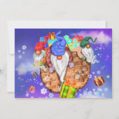 Kabouters met Geschenken Verjaardagskaart (Achterkant)