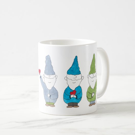 Kabouters Met Hartjes Koffiemok (Voorkant rechts)