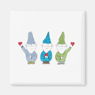 Kabouters Met Hartjes Magneet