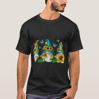  Kabouters Met Zonnebloem Vlinder Tuinieren  T-shirt