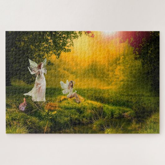Kabouters of waar de kleine mannetjes wonen. legpuzzel (Horizontaal)
