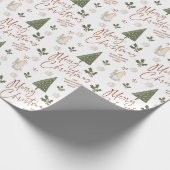 Kabouters Prettig kerstfeest VAN Aangepaste naam Cadeaupapier (Hoek)