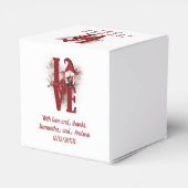 Kabouters Rood Liefde Cute Trouwen Bedankdoosjes (Achterkant)