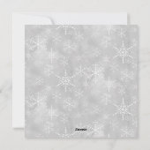 Kabouters Schattig Rood Grijs Kerstfeestje Feestdagenkaart (Achterkant)