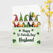 Kabouters St. Patrick's Day Glitter Kaart (Gele Bloem)