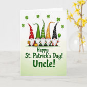 Kabouters St. Patrick's Day Oom Kaart (Gele Bloem)