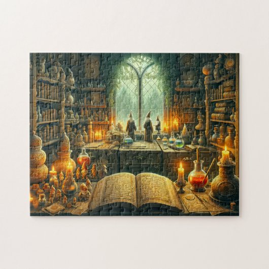 Kabouters & Tovenaarsstudeerbewakers van Mystiek Legpuzzel (Horizontaal)