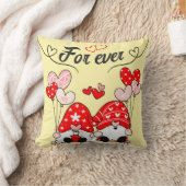Kabouters Verliefd Voor Altijd 1 liefdesboodschap  Kussen (Deken)