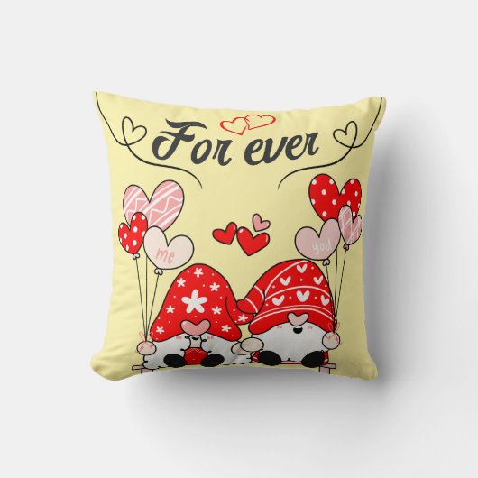 Kabouters Verliefd Voor Altijd 1 liefdesboodschap  Kussen (Voorkant)