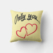 Kabouters Verliefd Voor Altijd 4 gele liefdesboods Kussen (Achterkant)