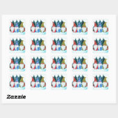 Kabouters Vierkante Sticker (Vel)