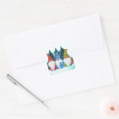 Kabouters Vierkante Sticker (Envelop)