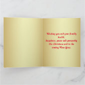 Kabouters voor een Kerst met Kerstkrans    Kaart (Binnen)