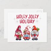 Kabouters voor een Kerst vol Hulst    Feestdagenkaart (Voorkant / Achterkant)