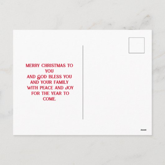 Kabouters voor een Kerst vol Hulst Feestdagenkaart (Achterkant)