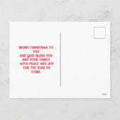 Kabouters voor een Kerst vol Kerstsfeer    Feestdagenkaart (Achterkant)