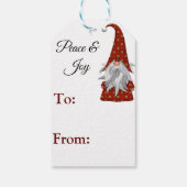 Kabouters voor Kerstmis Cadeaulabel (Achterkant)