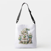 "Kabouters voor leuke mode"  Crossbody Tas (Achterkant)