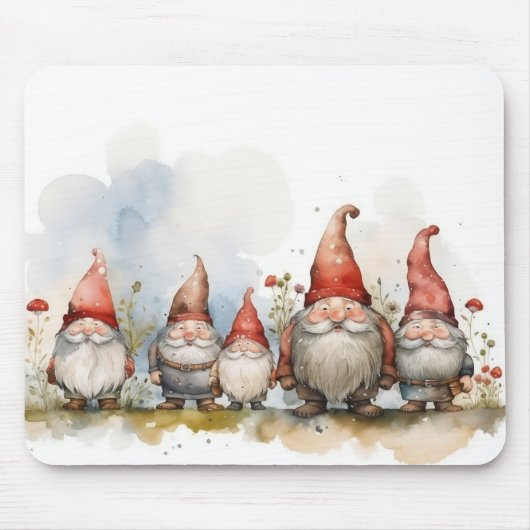 Kabouters Watercolor Muismat (Voorkant)