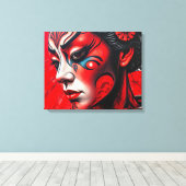 Kabuki 10 canvas afdruk (Insitu (Houten vloer))