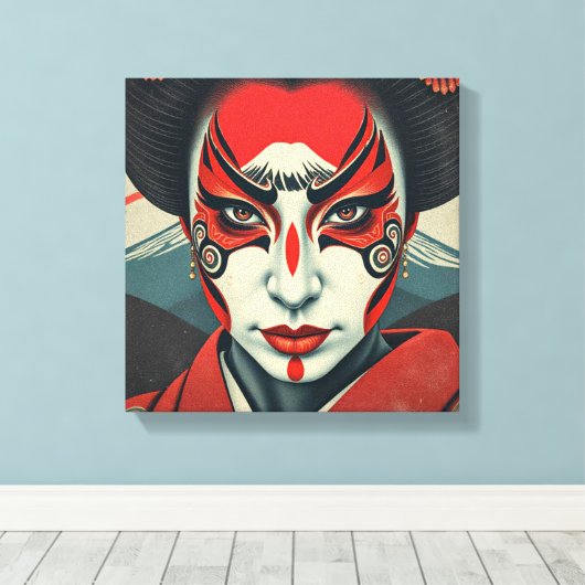 Kabuki 2 canvas afdruk (Insitu (Houten vloer))