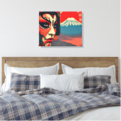 Kabuki 3 canvas afdruk (Insitu (Slaapkamer))