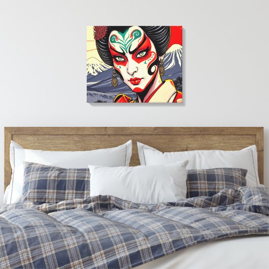 Kabuki 6 canvas afdruk (Insitu (Slaapkamer))