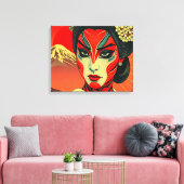 Kabuki 7 canvas afdruk (Insitu (Woonkamer))