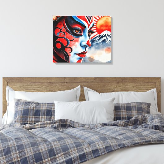 Kabuki 8 canvas afdruk (Insitu (Slaapkamer))