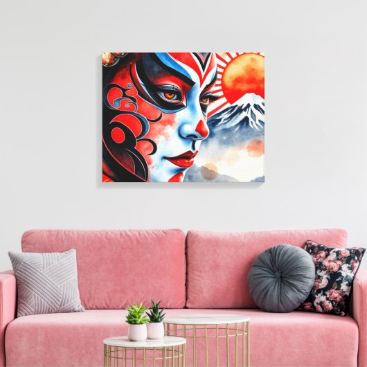 Kabuki 8 canvas afdruk (Insitu (Woonkamer))