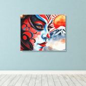 Kabuki 8 canvas afdruk (Insitu (Houten vloer))