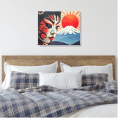 Kabuki 9 canvas afdruk (Insitu (Slaapkamer))