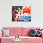 Kabuki 9 canvas afdruk (Insitu (Woonkamer))