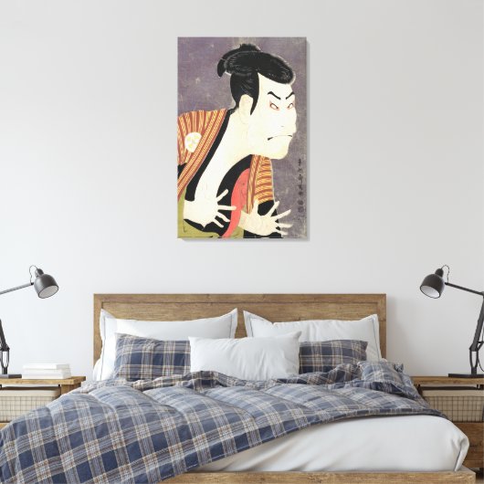 Kabuki Actor Ōtani Oniji als houtblok van Yakko Ed Canvas Afdruk (Insitu (Slaapkamer))