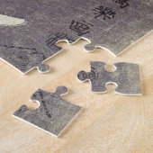 Kabuki Actor Ōtani Oniji als houtblok van Yakko Ed Legpuzzel (Zijkant)