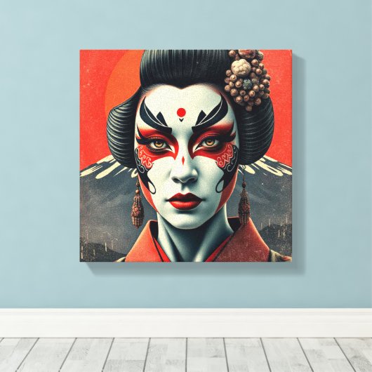 Kabuki Canvas Afdruk (Insitu (Houten vloer))