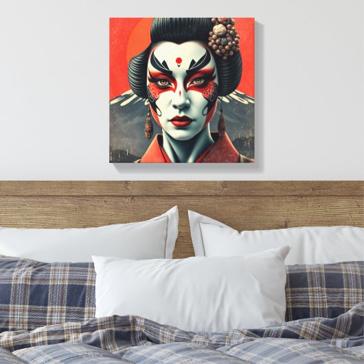Kabuki Canvas Afdruk (Insitu (Slaapkamer))
