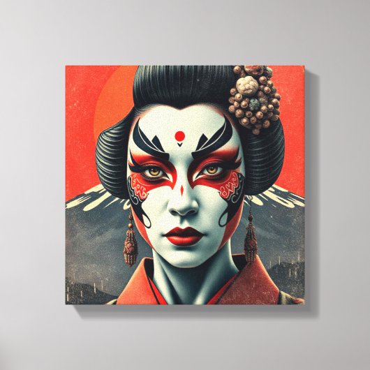 Kabuki Canvas Afdruk (Voorkant)