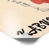  Kabuki esthetiek Grappig Japans gebruik Foto Afdruk (Hoek)