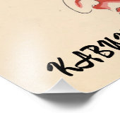  Kabuki esthetiek Grappig Japans gebruik Foto Afdruk (Hoek)