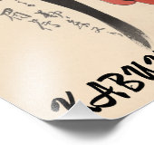  Kabuki esthetiek Grappig Japans gebruik Foto Afdruk (Hoek)