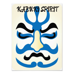  Kabuki esthetiek Grappig Japans gebruik Foto Afdruk