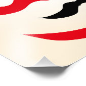  Kabuki esthetiek Grappig Japans gebruik Foto Afdruk (Hoek)