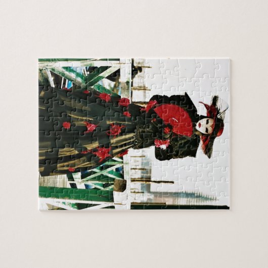 Kabuki Geisha Design Legpuzzel (Horizontaal)