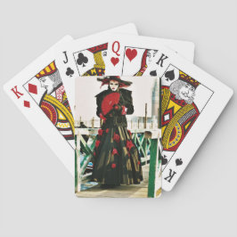 Kabuki Geisha Design Pokerkaarten