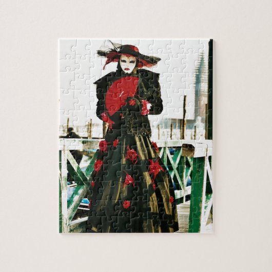 Kabuki Geisha Ontwerp Legpuzzel (Verticaal)